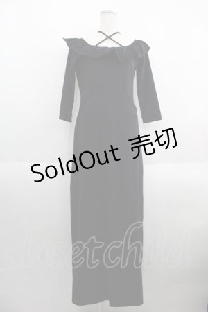 画像: PUNK RAVE / ホルターネックワンピース XL-2XL ブラック I-25-05-23-076-PU-OP-HD-ZI