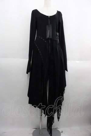 画像: PUNK RAVE / 前ファスナーワンピース XL-2XL ブラック I-25-05-23-077-PU-OP-HD-ZI