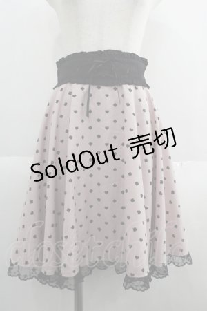 画像: Secret Honey / トランプ柄コルセットスカート 2 ピンク I-25-05-23-083-CA-SK-HD-ZI