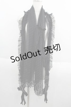 画像: GRAMM / ドットチュール&ハンドチュールストールセット  黒 I-25-05-23-096-HN-ZA-HD-ZI