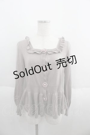画像: axes femme POETIQUE / お花付きビスチェ型ニットCD  ピンク I-25-05-23-012-AX-TO-HD-ZI