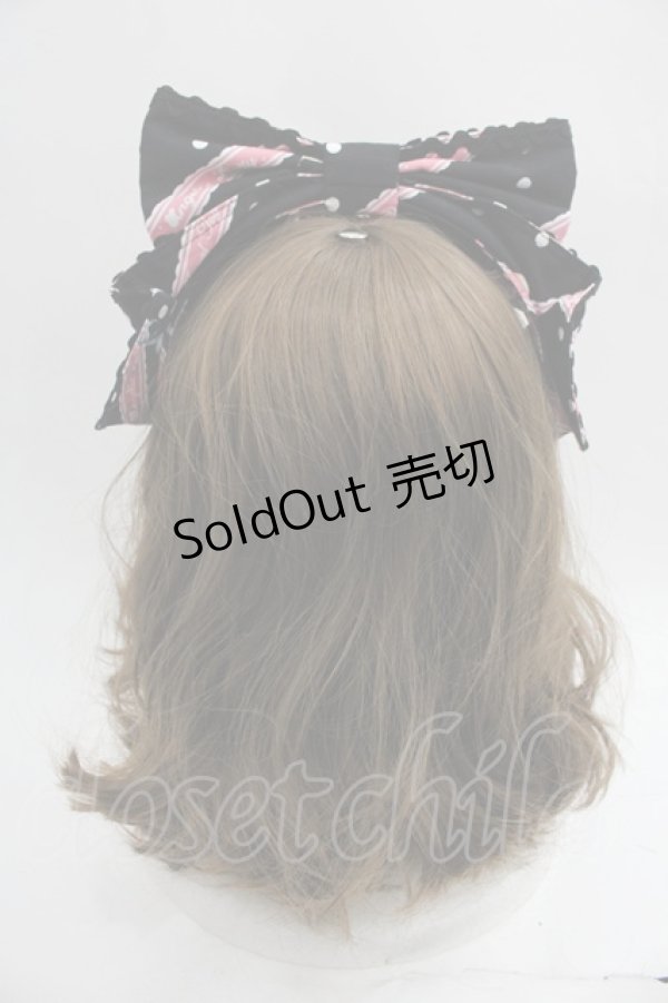 画像2: Angelic Pretty / MELODY TOYSカチューシャ  黒 I-25-05-23-117-AP-AC-HD-ZI (2)