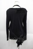 画像2: GRAMM / ジレ付きロングTシャツ  ブラック I-25-05-23-024-HN-TO-HD-ZI (2)