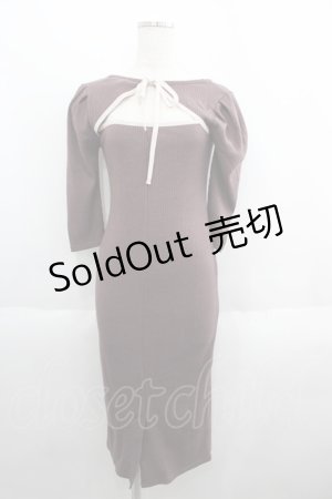 画像: ROYAL PARTY / ニットワンピース  ピンク I-25-05-23-046-LO-OP-HD-ZI