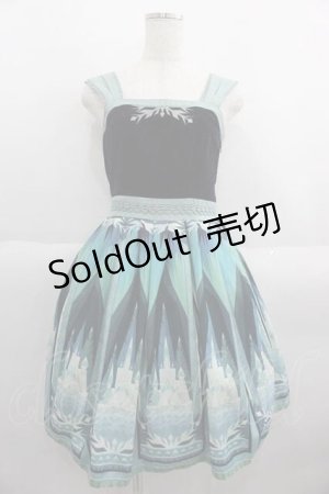 画像: Secret Honey / アレンデールタペストリーワンピース(アナと雪の女王ver)  ネイビーＸ青 I-25-05-29-063-CA-OP-HD-ZI