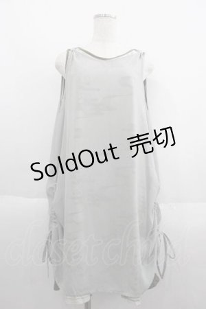 画像: gouk / シースルー重ねノースリーブワンピース  グレー I-25-05-29-080-GO-OP-HD-ZI