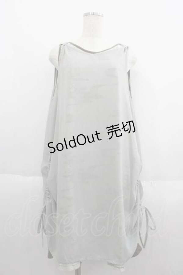 画像1: gouk / シースルー重ねノースリーブワンピース  グレー I-25-05-29-080-GO-OP-HD-ZI (1)