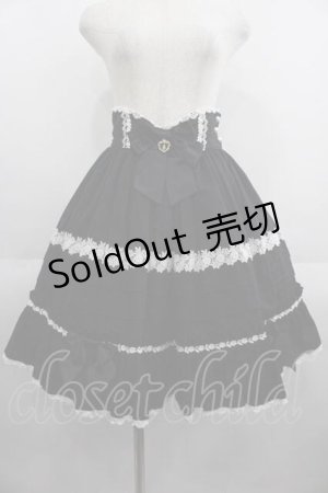 画像: BABY,THE STARS SHINE BRIGHT / Dear Roseスカート  黒Ｘ白 I-25-05-29-087-BA-SK-HD-ZI
