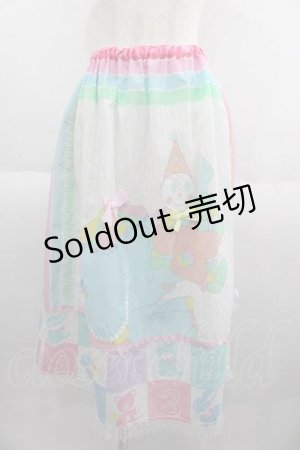 画像: Nile Perch / パッチワーク風プリントスカート  カラフル I-25-05-29-090-LO-SK-HD-ZI
