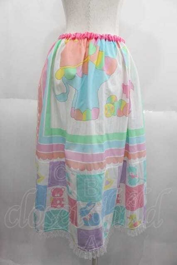 画像2: Nile Perch / パッチワーク風プリントスカート  カラフル I-25-05-29-090-LO-SK-HD-ZI (2)