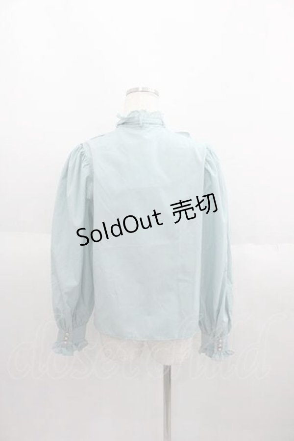 画像2: 【SALE】axes femme Kawaii / スプーン持ちのクマさんブラウス  サックス I-25-05-29-010-AX-BL-HD-ZT497 (2)