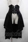 画像1: Ozz oneste / 薔薇刺繍コルセット  黒Ｘ赤 I-25-05-29-096-OO-ZA-HD-ZI (1)