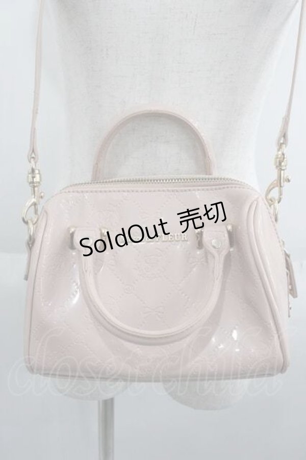 画像2: 【SALE】Maison de FLEUR / リボン型押しショルダーバッグ  ピンク I-25-05-29-109-LO-BG-HD-ZTK021 (2)