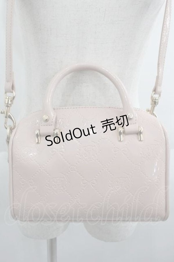 画像3: 【SALE】Maison de FLEUR / リボン型押しショルダーバッグ  ピンク I-25-05-29-109-LO-BG-HD-ZTK021 (3)