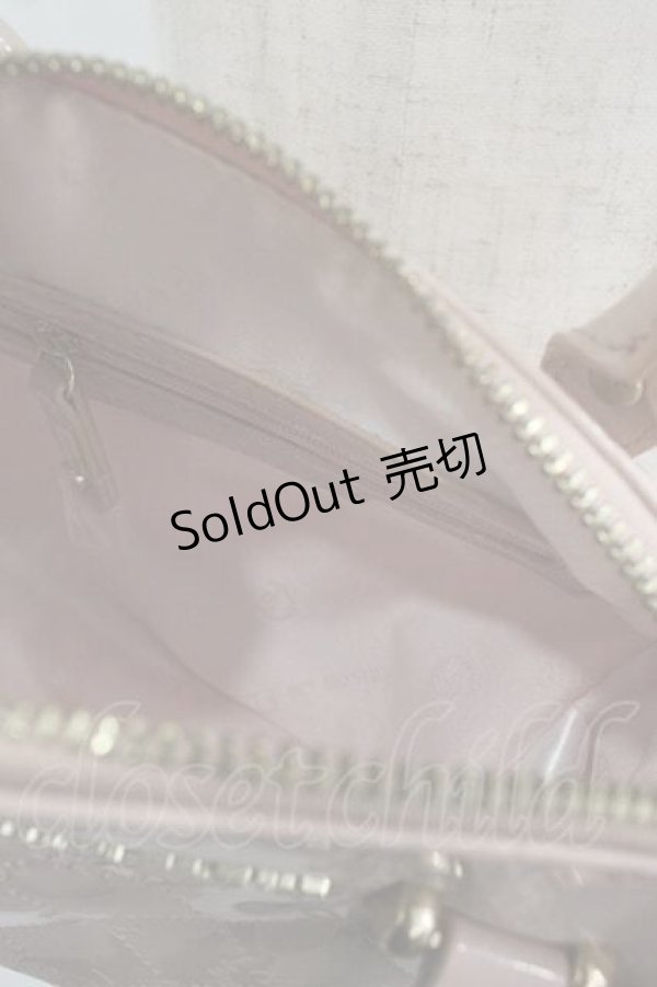 画像4: 【SALE】Maison de FLEUR / リボン型押しショルダーバッグ  ピンク I-25-05-29-109-LO-BG-HD-ZTK021 (4)