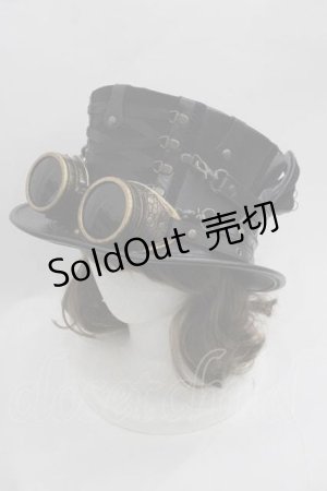 画像: candynoir / 黒のショート・コルセットハット(AT)  ブラック I-25-05-29-115-EL-AC-HD-ZI