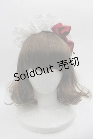 画像: BABY,THE STARS SHINE BRIGHT / STRAWBERRYカフェカチューシャ  赤Ｘ白 I-25-05-29-120-BA-AC-HD-ZI