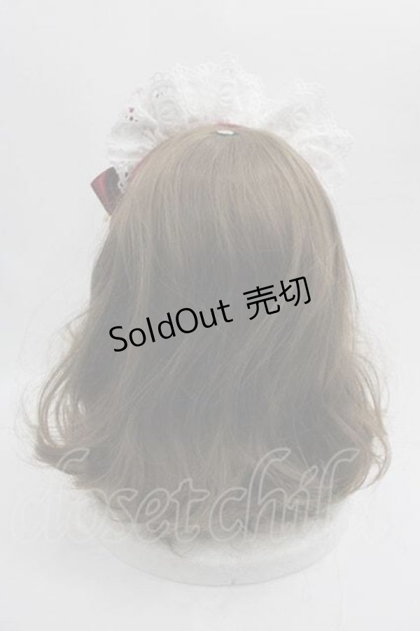 画像2: BABY,THE STARS SHINE BRIGHT / STRAWBERRYカフェカチューシャ  赤Ｘ白 I-25-05-29-120-BA-AC-HD-ZI (2)