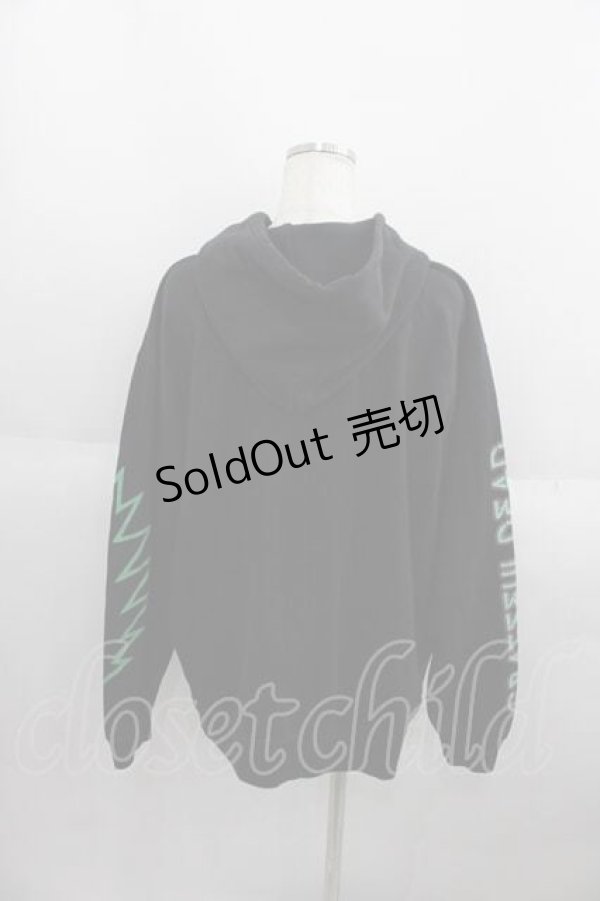 画像2: Candy Stripper / DANCING SKELETON HOODIE 2 ブラック I-25-05-29-037-PU-TO-HD-ZI (2)