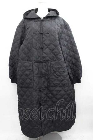 画像: Candy Stripper / TOKYO CHAOS CLUB QUILTING COAT  黒Ｘ白 I-25-05-29-047-PU-CO-HD-ZI