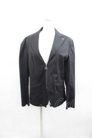 画像: BPN FOR MEN / ドクロモチーフZIP燕尾ジャケット  黒 I-25-05-29-048-GO-JA-HD-ZI