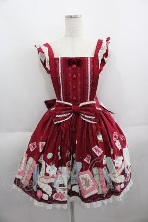 画像: Angelic Pretty / Wonder Storyエプロン風スカート  ボルドー I-25-06-01-051-AP-SK-HD-ZI