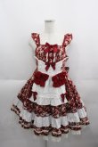 画像1: Angelic Pretty / Flower Basketジャンパースカート  赤 I-25-06-01-054-AP-OP-HD-ZI (1)