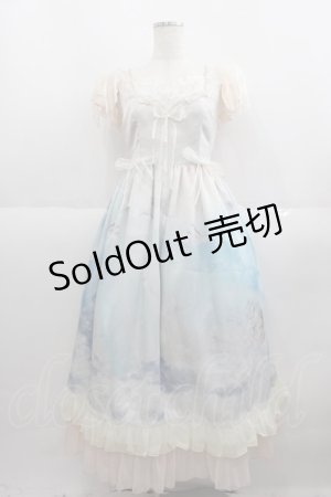 画像: BABY,THE STARS SHINE BRIGHT / L'echelle de l'ange〜天使のセラピー〜柄フリルジャンパースカート  生成り I-25-06-01-059-BA-OP-HD-ZI