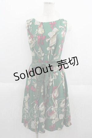 画像: Jane Marple / Pieces of music Dayドレス  グリーン I-25-06-01-077-JM-OP-HD-ZI