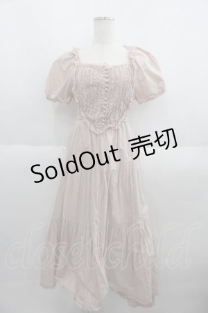 画像: PINK HOUSE / フリルヨーク半袖ワンピース  ピンク I-25-06-01-091-LO-OP-HD-ZI