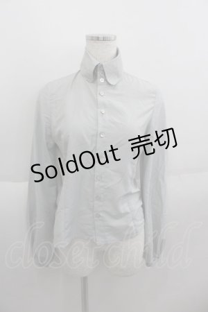 画像: pays des fees  / 高襟シャツ  グレー I-25-06-01-010-PU-BL-HD-ZI