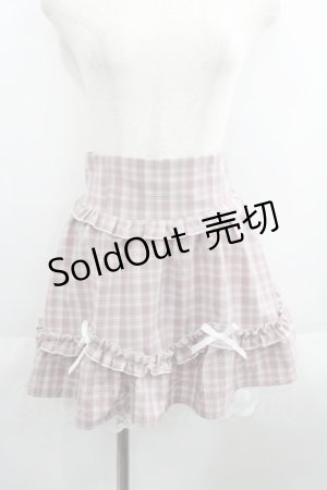 画像: Princess Melody / チェックリボンスカパン  ピンクＸ白 I-25-06-01-116-EL-PA-HD-ZI