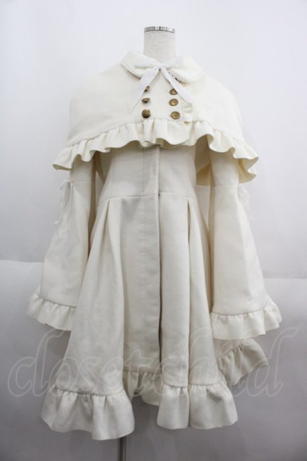 画像1: ATELIER PIERROT / Holy Night Cape Coat  アイボリー I-25-06-04-043-EL-CO-HD-ZI (1)