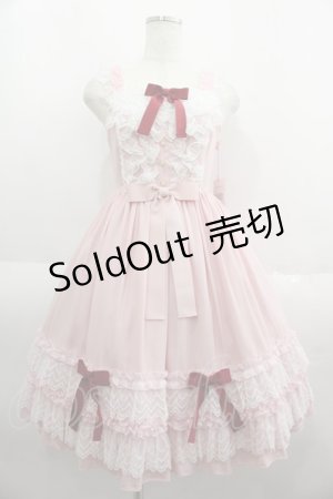 画像: Angelic Pretty / Romantic Poemジャンパースカート  ピンク I-25-06-04-047-AP-OP-HD-ZI