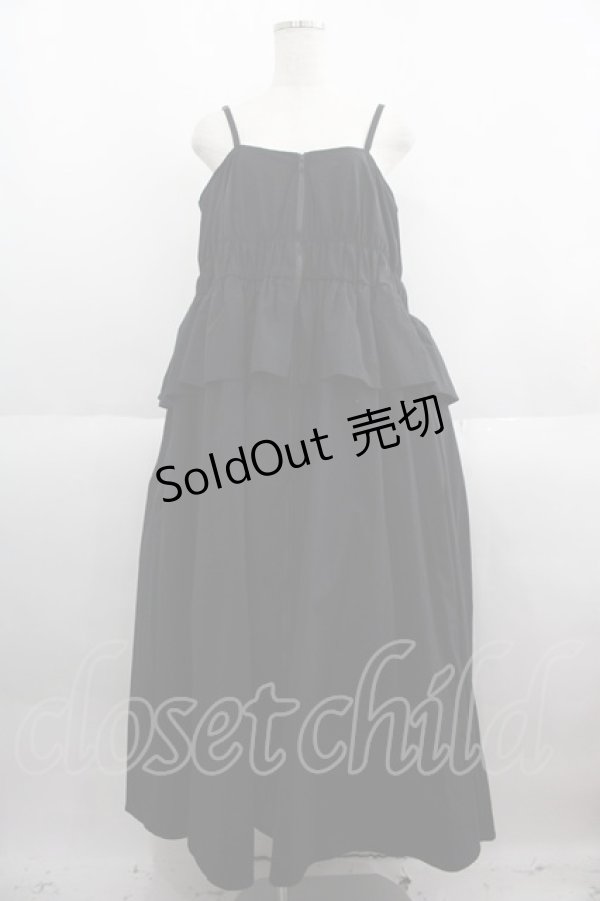 画像1: Candy Stripper / FRONT ZIP ONE-PIECE 2 黒 I-25-06-04-060-PU-OP-HD-ZI (1)