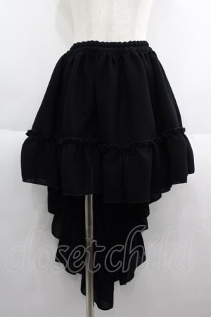 画像: MARBLE / フィッシュテールフリルスカート  黒 I-25-06-04-073-GO-SK-HD-ZI