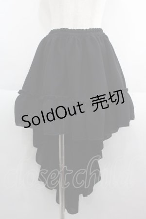 画像: MARBLE / フィッシュテールフリルスカート  黒 I-25-06-04-073-GO-SK-HD-ZI