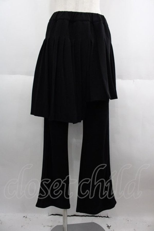 画像1: Candy Stripper / PLEATS LAYERED パンツ 2 黒 I-25-06-04-090-PU-PA-HD-ZI (1)
