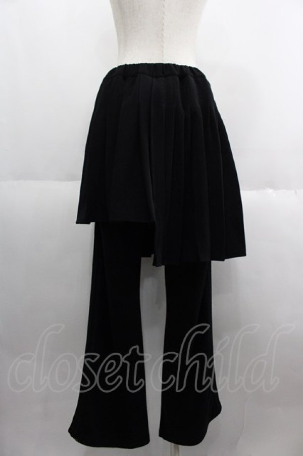 画像2: Candy Stripper / PLEATS LAYERED パンツ 2 黒 I-25-06-04-090-PU-PA-HD-ZI (2)