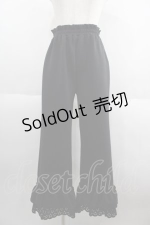 画像: Candy Stripper / DEAREST JERSEY PANTS  黒 I-25-06-04-091-PU-PA-HD-ZI