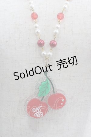 画像: Angelic Pretty / Creamy Cherryネックレス  赤Ｘゴールド I-25-06-04-099-AP-AC-HD-ZI