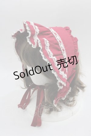 画像: Angelic Pretty / HAT お嬢様のクラシカルハーフボンネット  ボルドー I-25-06-04-110-AP-AC-HD-ZI