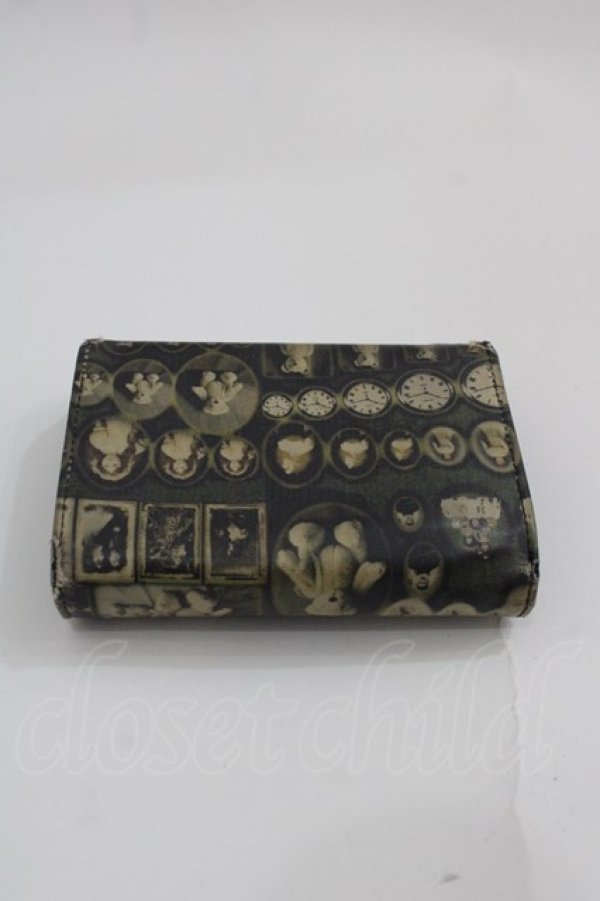 画像2: Jean Paul GAULTIER / W/アンティークドール折財布  黒Ｘブラウン I-25-06-04-116-GO-ZA-HD-ZI (2)