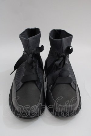 画像: axes femme / ニットスニーカーブーツ M 黒 I-25-06-04-125-AX-SH-HD-ZI