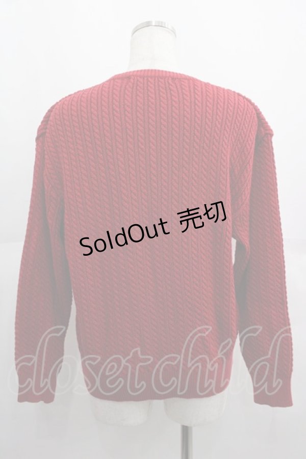 画像2: INGEBORG / ニットトップス  赤 I-25-06-04-017-LO-TO-HD-ZT040 (2)