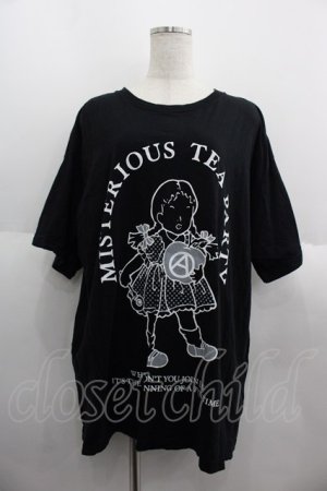 画像: Candy Stripper / MISTERIOUS TEA PARTY BIG Tシャツ  黒Ｘ白 I-25-06-04-034-PU-TS-HD-ZI