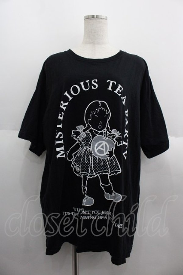 画像1: Candy Stripper / MISTERIOUS TEA PARTY BIG Tシャツ  黒Ｘ白 I-25-06-04-034-PU-TS-HD-ZI (1)