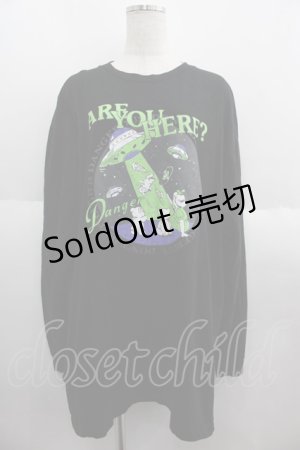 画像: Candy Stripper / ARE YOU HERE  L/S TEE 2 黒 I-25-06-04-038-PU-TO-HD-ZI