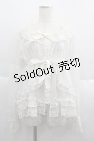 画像: BABY,THE STARS SHINE BRIGHT / ジュリエットローズブラウス  白 I-25-06-08-001-BA-BL-HD-ZI