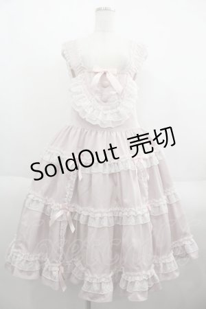 画像: Angelic Pretty / Ladyティアードジャンパースカート  ピンク I-25-06-08-053-AP-OP-HD-ZI